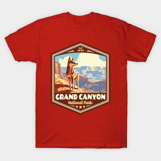 Grand Canyon  National Park Vintage WPA Style National Parks Art T-Shirt by GIANTSTEPDESIGN